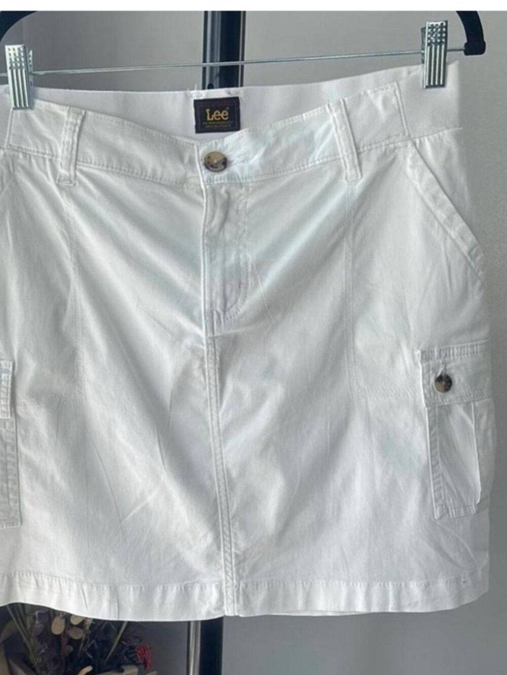 White Cargo Skirt - Size XS